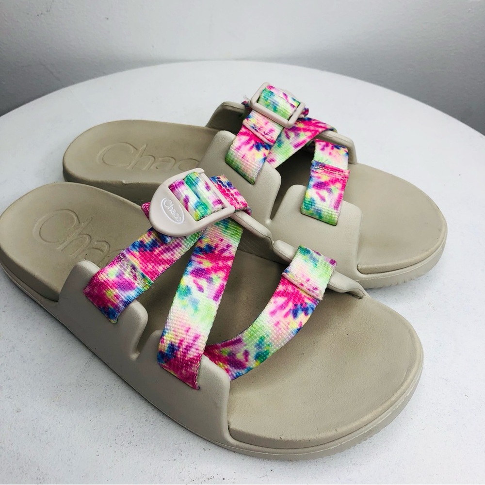 Chacos CHILLOS SLIDE in Light Tie Dye SZ 5  R2